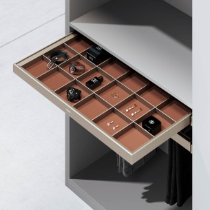 Maverick Soft Close Decorations Shelf - Champagne Gold