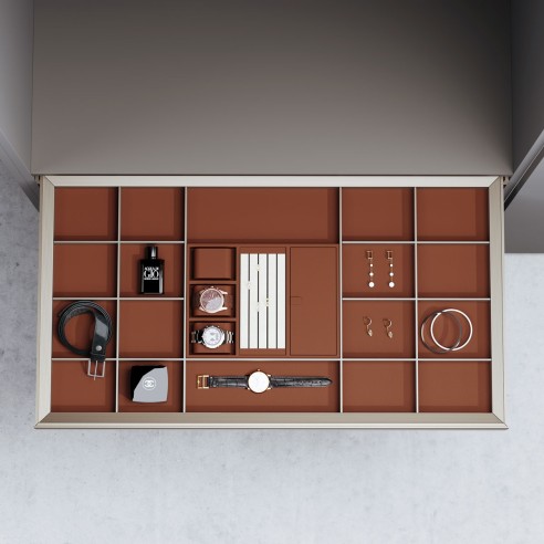 Maverick High-end Soft Close Decorations Shelf Gold