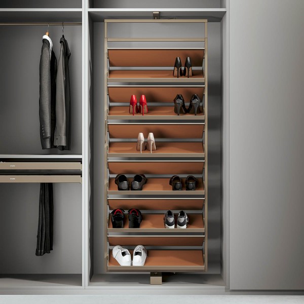 Maverick 360° Rotatable Multi-Layer Shoe Rack Gold