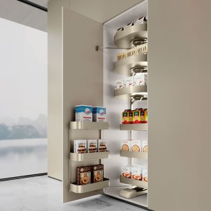 Melora Rotatable Multifunctional Pantry Gold
