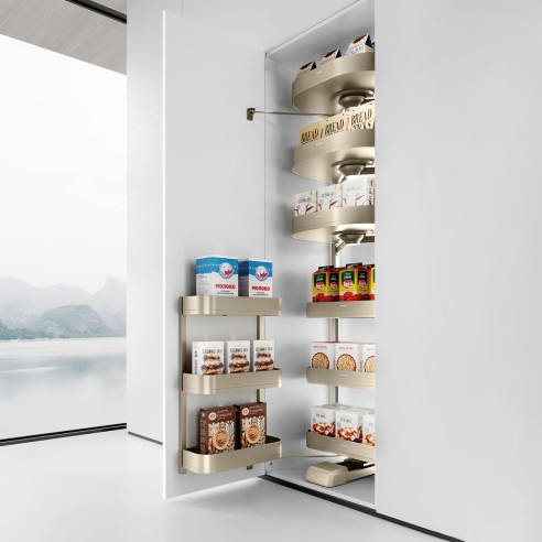 Melora Rotatable Multifunctional Pantry Gold