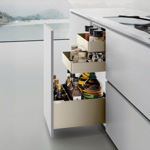 Melora Three-Tier Pull-out Basket with Inner Drawers