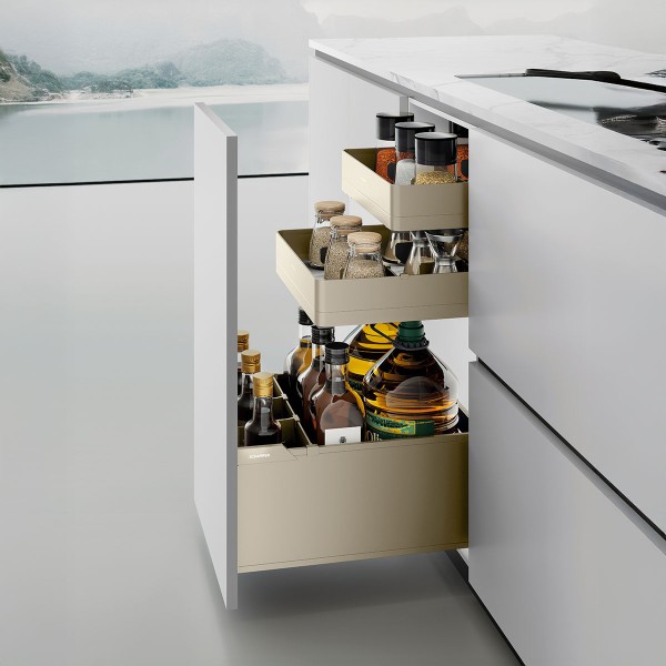 Melora Three-Tier Pull-out Basket with Inner Drawers