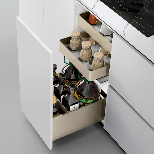 Melora Three-Tier Pull-out Basket with Inner Drawers