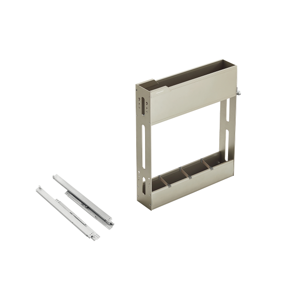 Melora Side Two-layers Pull-out Basket - Champagne Gold